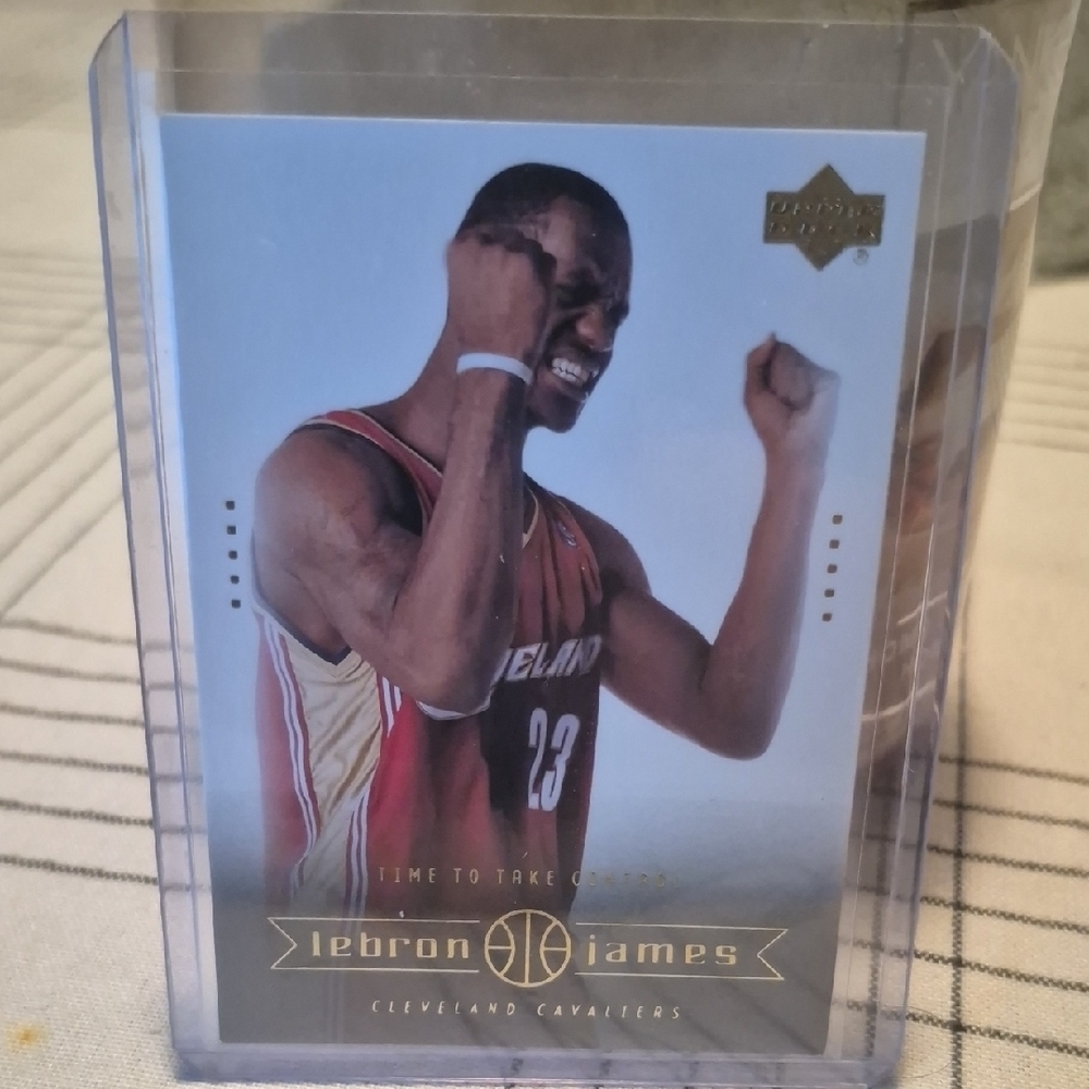 LeBron James Basketball Card - Red and Black